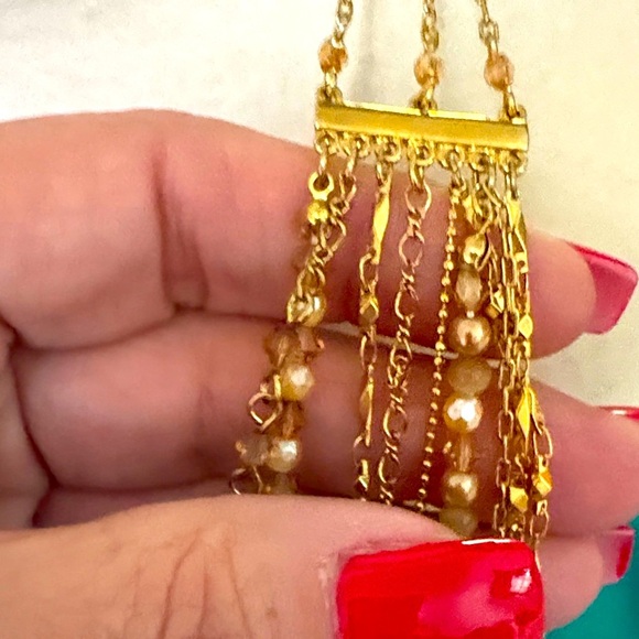 Vintage Avon, Luxurious Golden, Multistrand, Necklace & Earrings Set NIB - Picture 8 of 9